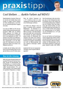 Cool bleiben ... dunkle Farben auf WDVS!