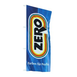 ZERO Fahne ohne Hohllegersaum