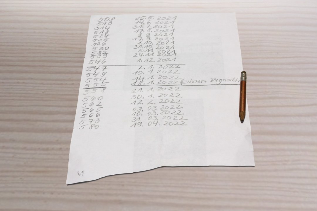 Jeder Neuzugang wird dokumentiert. Am 09. Dezember 2022 waren es bereits 620 Exponate.